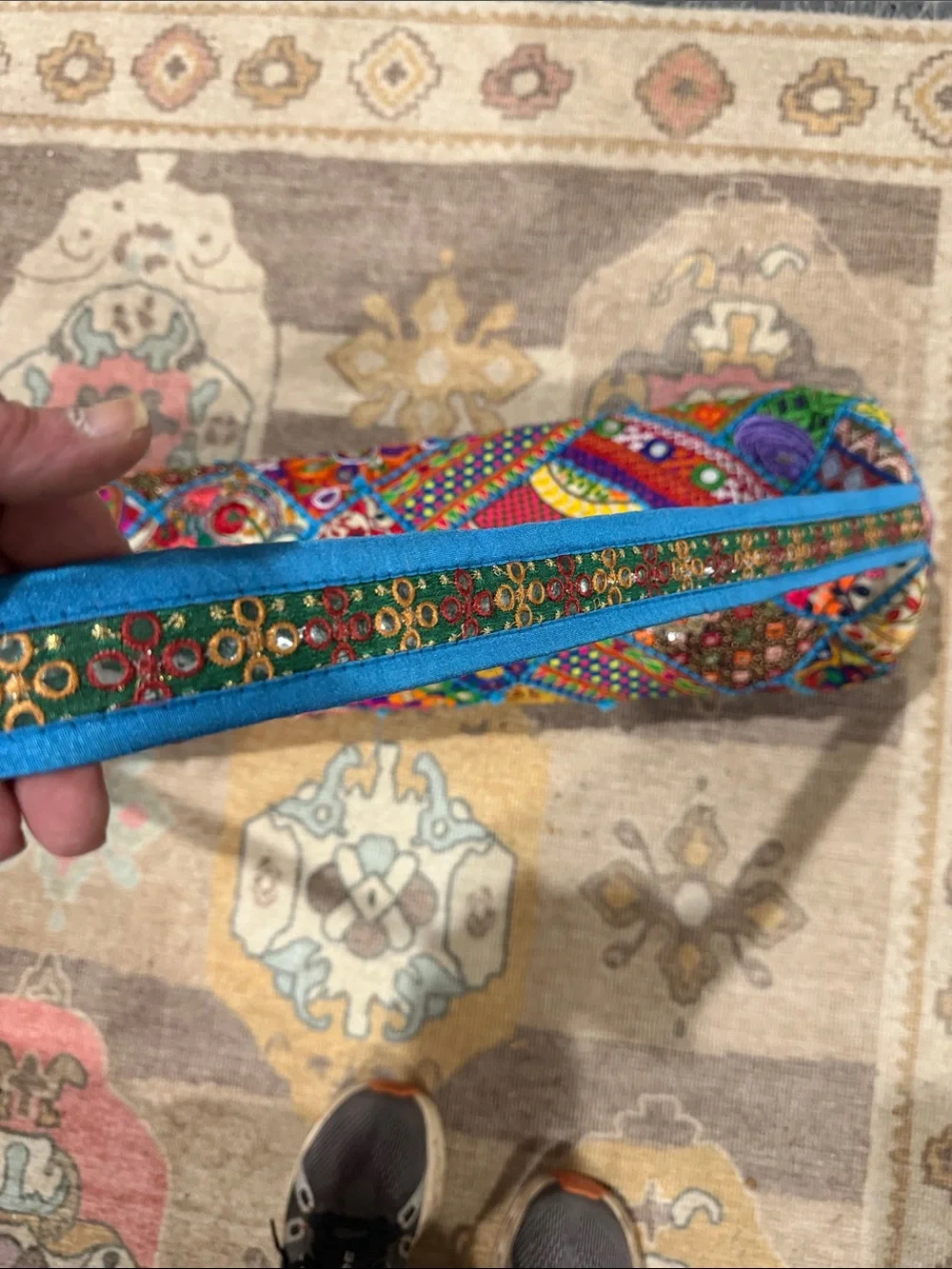 Colorful Bohemian Patchwork Yoga Mat Bag - Multicolor